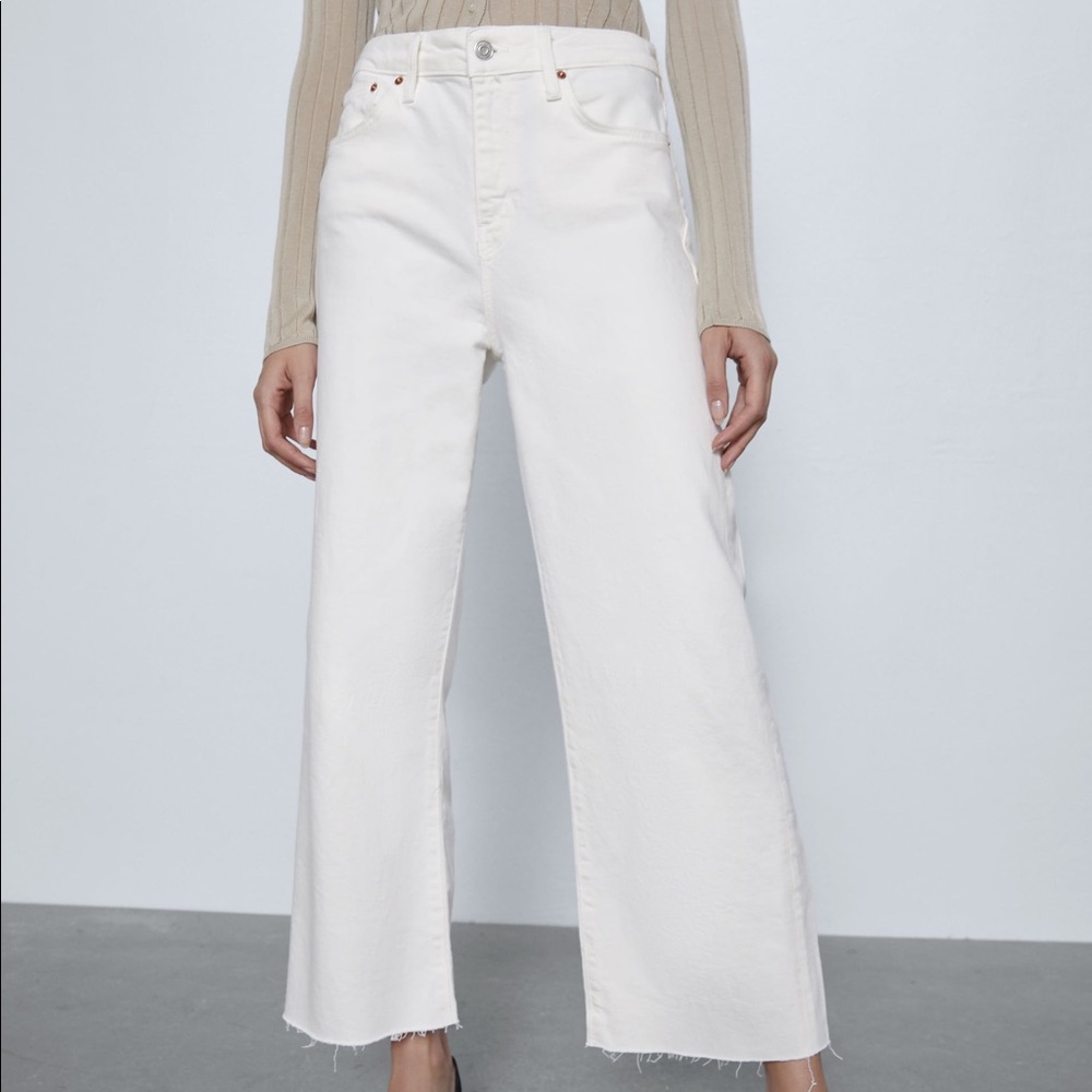 ZARA High Waist Culotte Pant